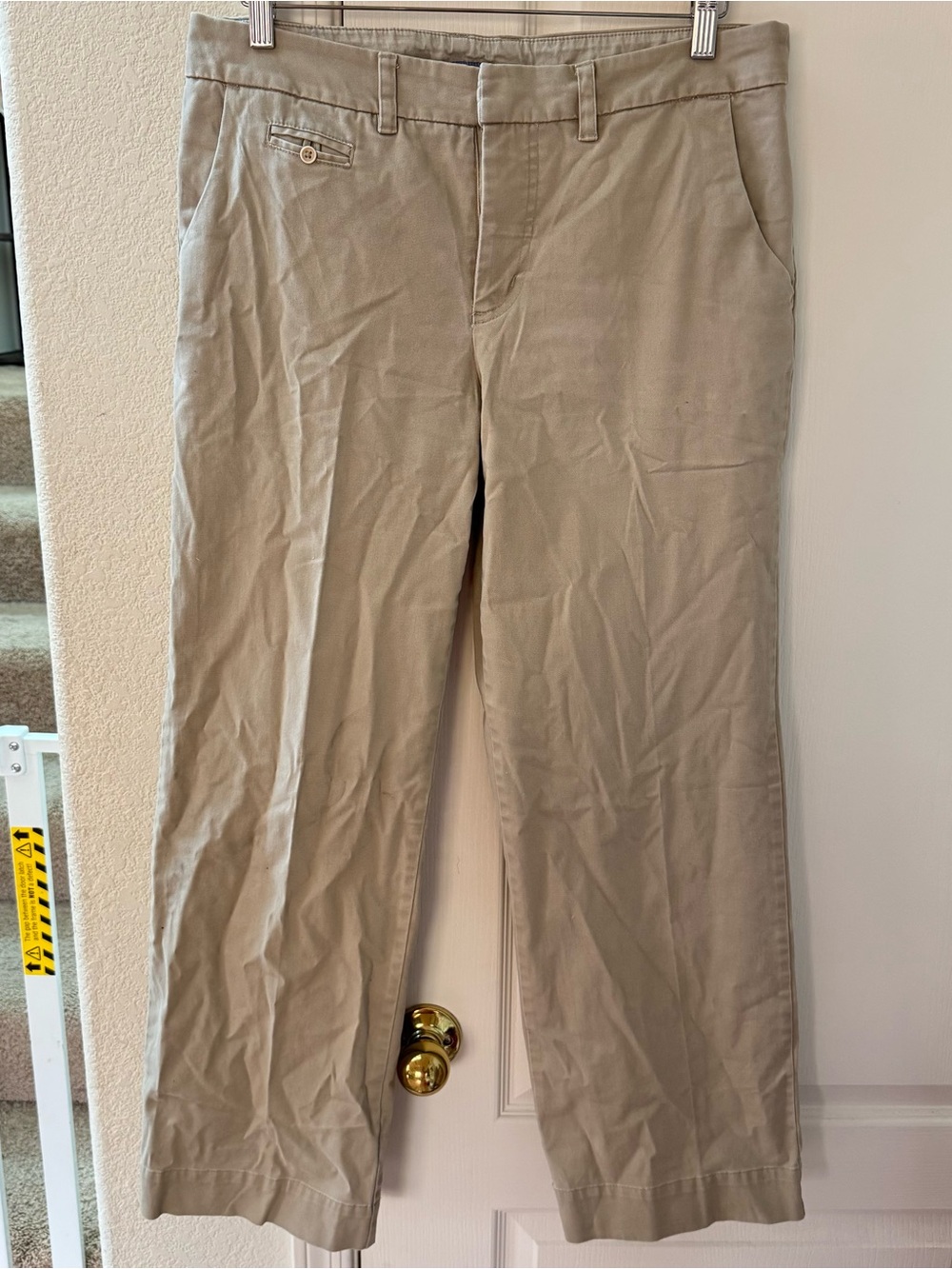 Cherokee Straight-Leg Pants in Khaki